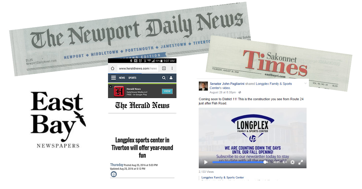 Newport Daily News, Sakonnet Times and the Herald New Covering Longplex Progress!